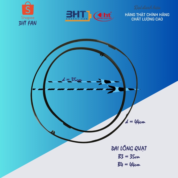 Vành đai lồng quạt 45cm -3HT