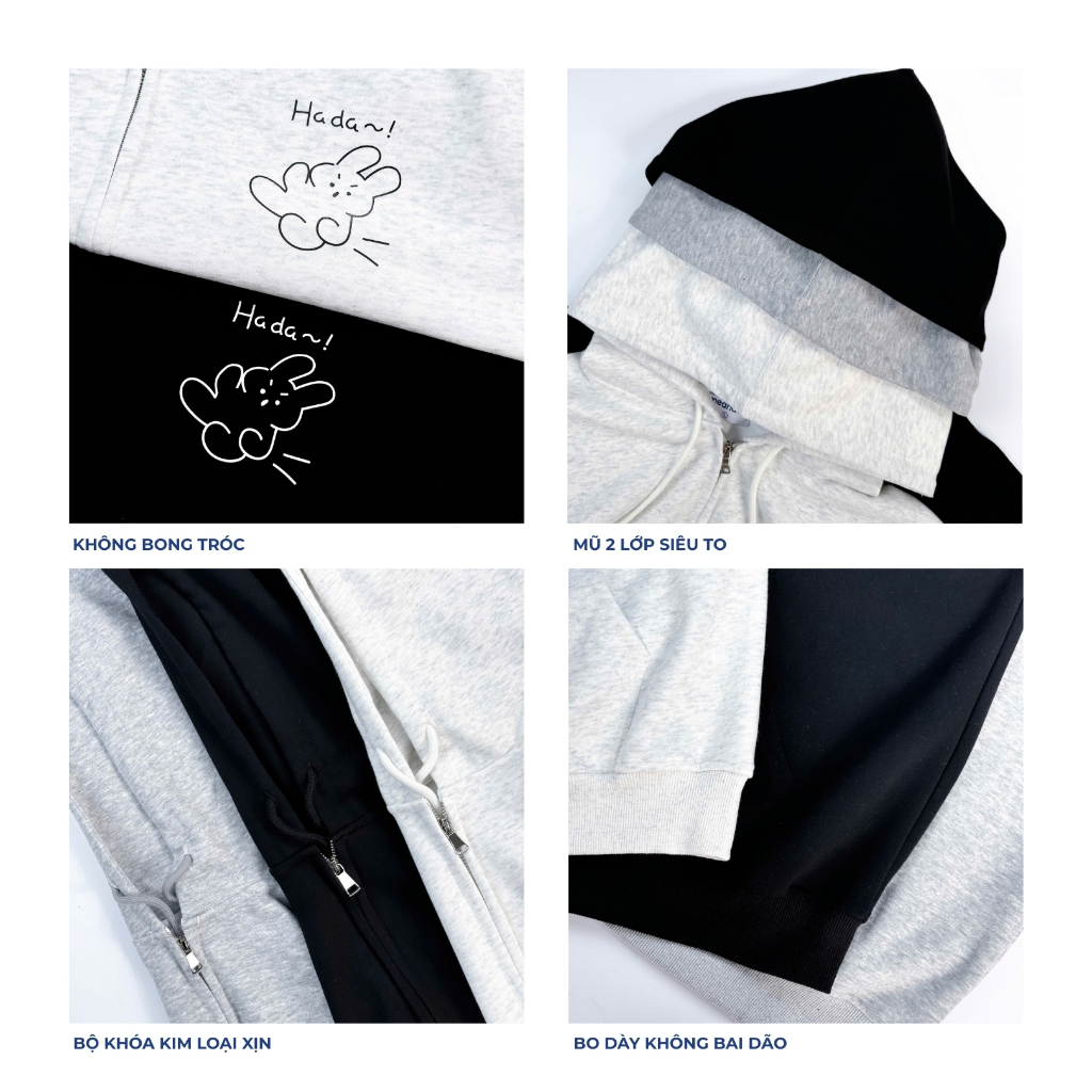 Áo Hoodie Zip Nam Nữ Meanstore Áo Khoác Nỉ Lót Lông Nhung và Bông Dày Form Rộng Màu Xám, Đen In Cặp Đôi - KNGH1 | BigBuy360 - bigbuy360.vn