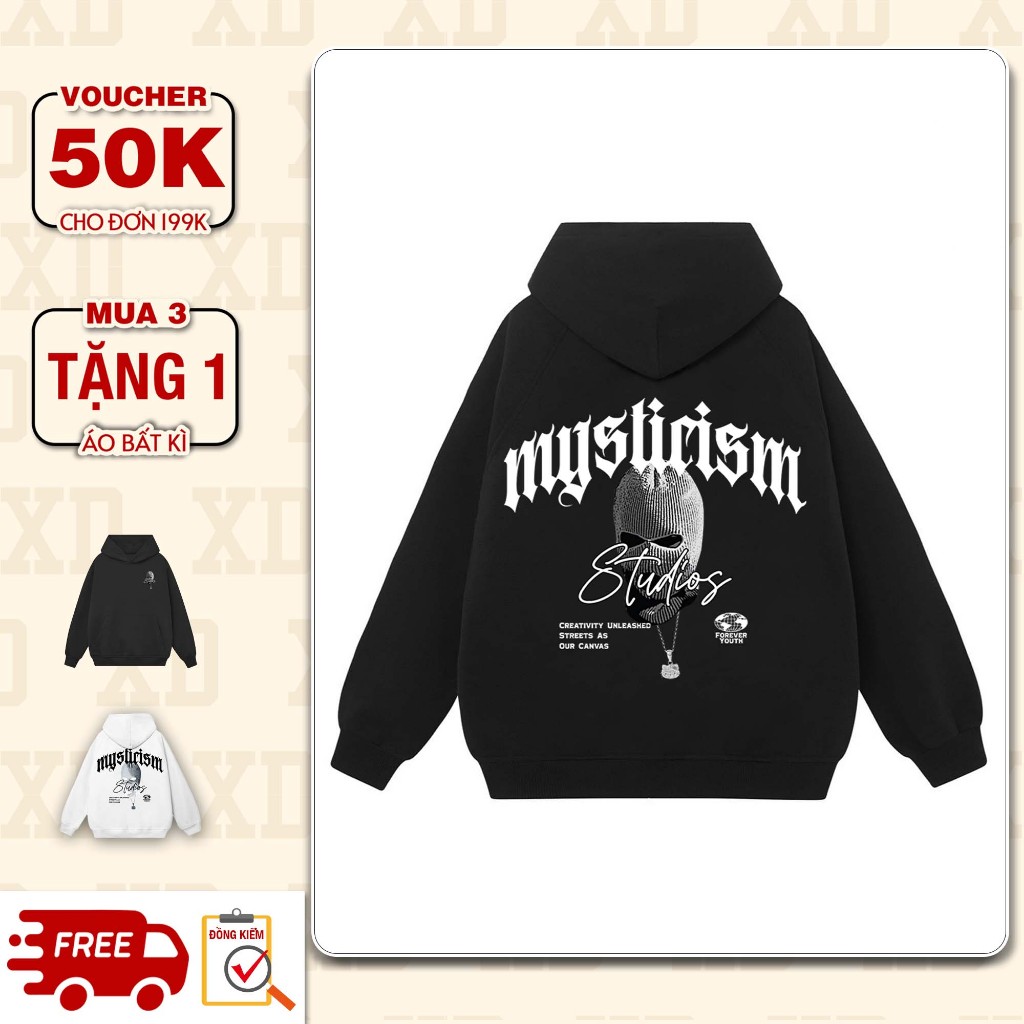 Áo Hoodie nỉ The Xide in hình STUDIOS form unisex nam nữ chất nỉ bông dày dặn