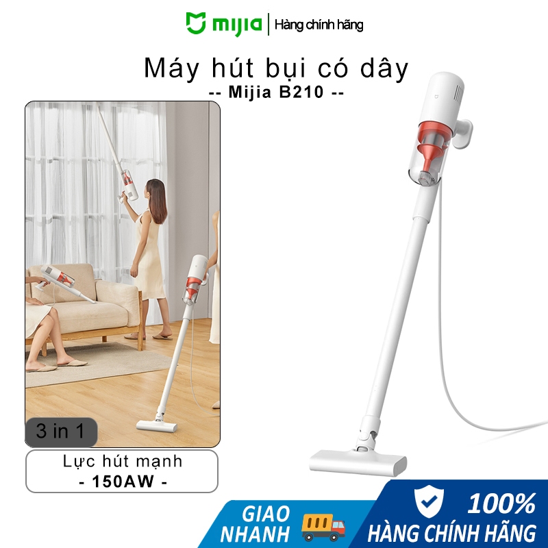 Máy hút bụi có dây Mijia B210 3 in 1, Công suất 600W, lực hút mạnh 150AW