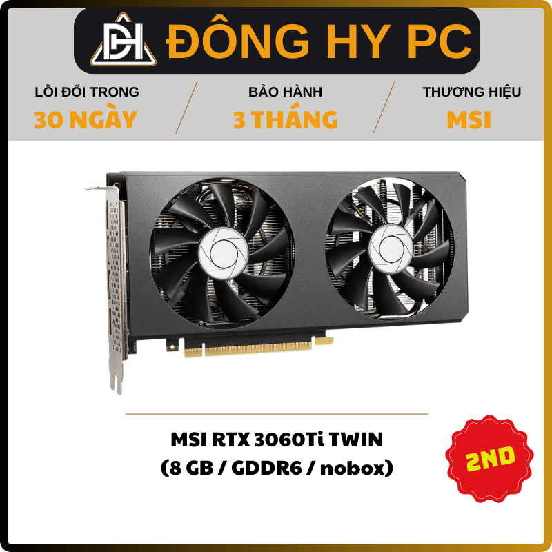 VGA card màn hình MSI RTX 3060 Ti TWIN 8GB 2ND