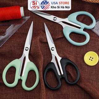 [Hàng Nhập Khẩu] Combo Kéo Cắt Văn Phòng Lưỡi Thép Không Gỉ - Cắt Giấy Thủ Công Hàng Cao Cấp