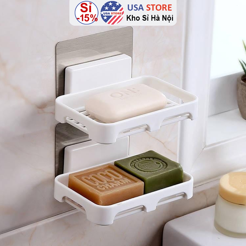[Hàng Nhập Khẩu] Khay Nhựa Để Xà Phòng Nhà Tắm Sạch Sẽ - Giá Kệ Xà Bông Để Đồ Đa Dạng Kiểu Dáng