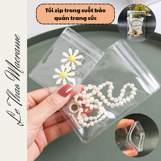   Compo 15 cái  - Túi Zip Trong Suốt Túi Bảo Quản Trong Suốt Đựng Trang Sức Chống Ghỉ Sét Oxy Hoá Nhiều Kích Thước 