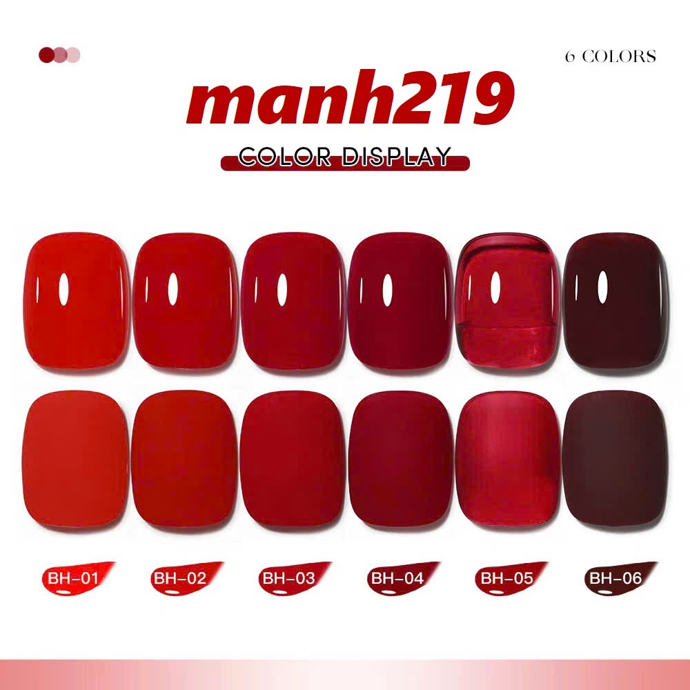 Sơn Gel AS BH Đỏ Bordeaux Red - manh219