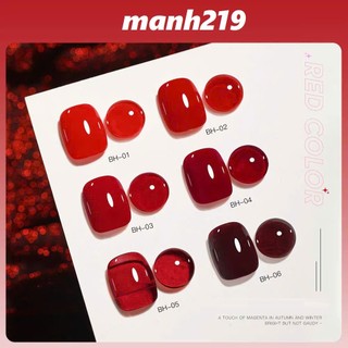 Sơn Gel AS BH Đỏ Bordeaux Red - manh219
