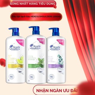 Dầu gội đầu sạch gàu Head & Shoulders bạc hà 1200ml hàng cty