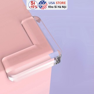 Combo 10 Miếng Silicon Bọc Cạnh Bàn - Bịt Che Góc Nhọn Trong Suốt- Tránh Va Đập Cho Bé