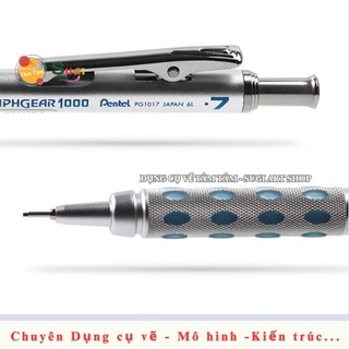 Chì bấm Cơ Khí 0.7 , Bút chì Pentel Graph Gear 1000 0.7mm, Mechanical Drafting Pencil 0.7mm