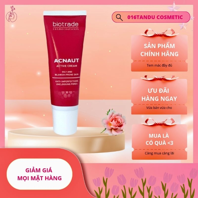 Biotrade Acnaut Active Cream - Kem chấm Mụn giảm đỏ, mờ thâm Biotrade 15ml