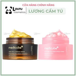   AUTHENTIC-Loutu  Kem Dưỡng Viên Nang MEDICUBE Deep Vita C  PDRN Pink Collagen Capsule Cream 