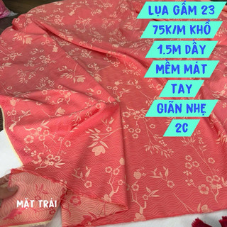 Vải Gấm lụa Hoa, Lụa Gấm Hoa Gió- May Áo Dài, Áo Bà Ba, Bộ Lụa- Loại Đẹp Nhất.