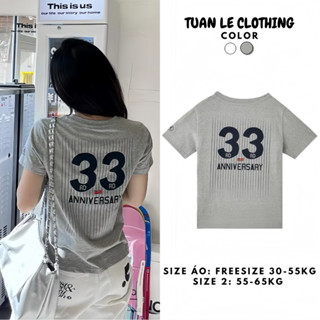 Áo Thun Baby Tee Nữ Basic Tay Ngắn In Hình Kẻ Sọc Hai Mặt Y2k Nhiều Màu Cổ Tròn Phong Cách Hàn Quốc