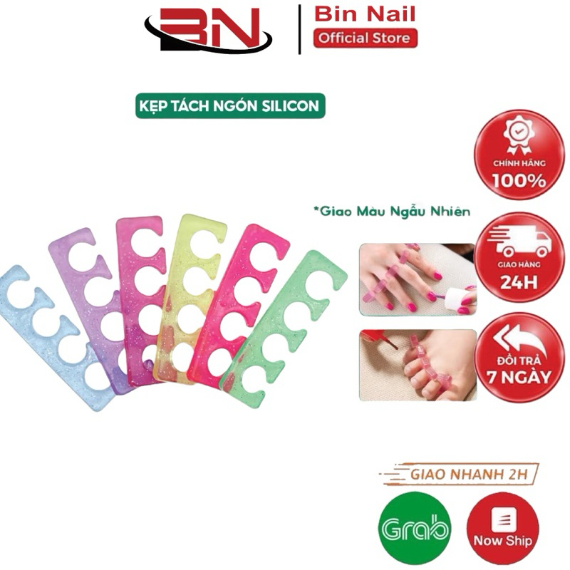 Kẹp tách ngón chất liệu silicon - Dụng cụ tách ngón làm móng chuyên dụng cho dân làm nail