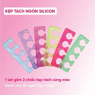 Kẹp tách ngón chất liệu silicon - Dụng cụ tách ngón làm móng chuyên dụng cho dân làm nail
