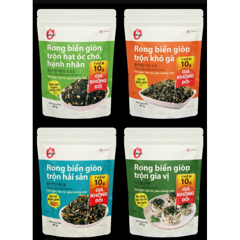 Combo 2 Gói Rong Biển Trộn Đủ Vị Ofood