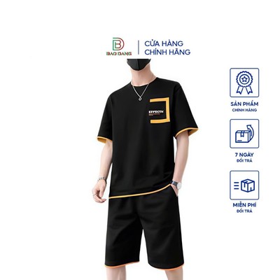 Bộ quần áo thể thao nam nữ vải poly cá sấu thoáng mát thấm hút mồ hôi cao cấp phối túi họa tiết Bảo Đăng