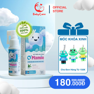 Xịt Chống Sâu Răng O'mamie PREBIOTIC Cho Bé Giúp Ngăn Ngừa Sâu Răng Nuốt được Chai 30ml