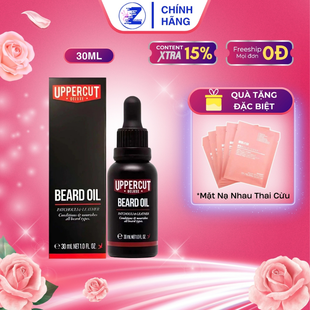 Tinh chất Uppercut dưỡng râu Beard Oil 30ml
