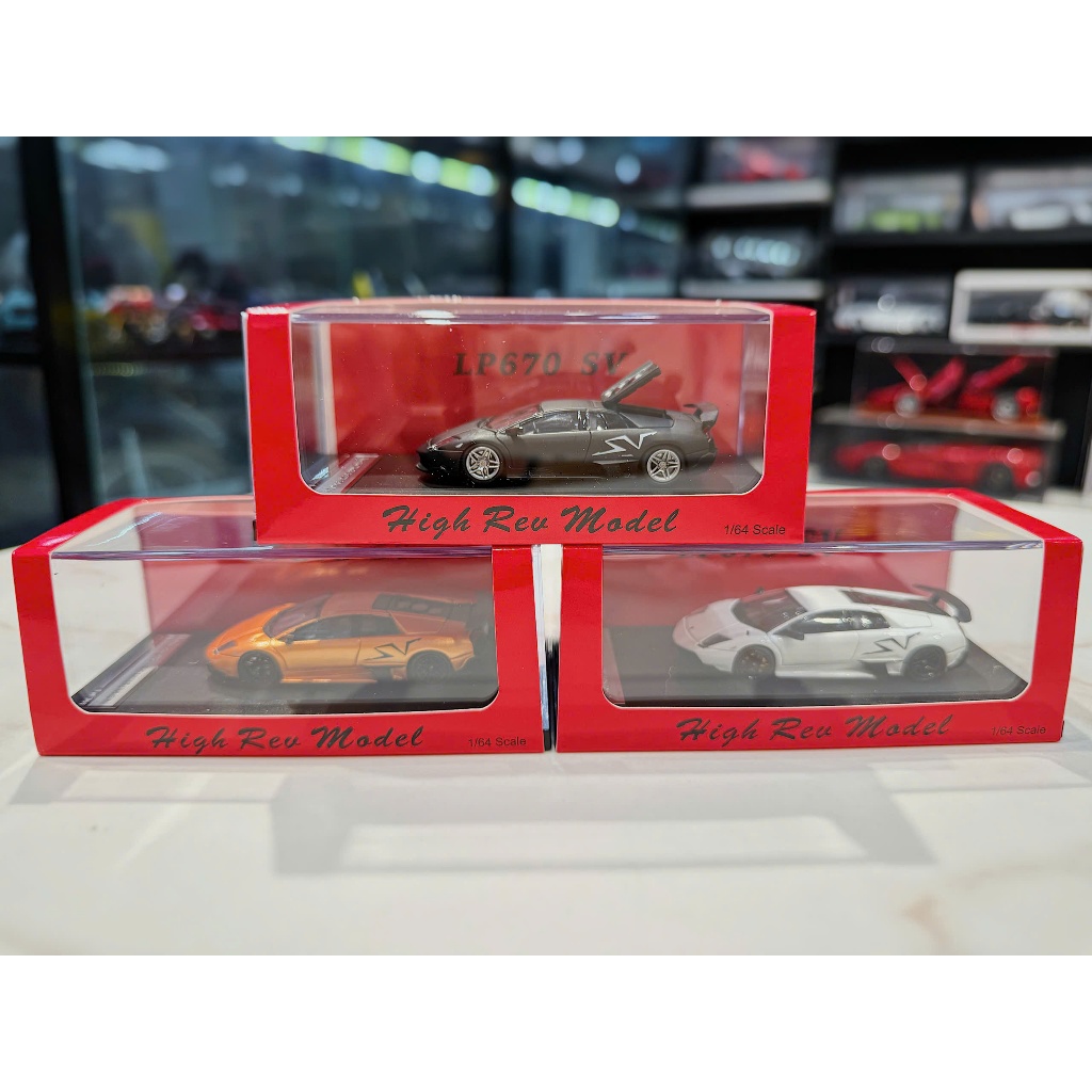 XE MÔ HÌNH LAMBORGHINI MURCIELAGO SV LP670-4,TỶ LỆ 1/64 HR MODEL