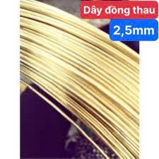 Dây đồng thau 2,5mm, Nặng 1kg