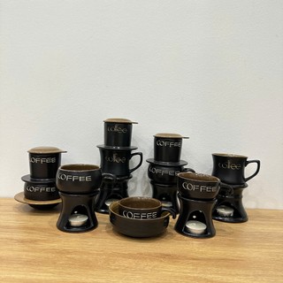 Ly Uống Cafe, Bếp Hâm Nóng Cafe, Tách Cafe Gốm Sứ Bát Tràng