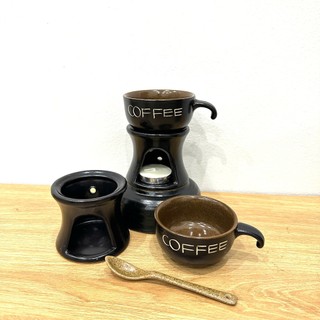 Ly Uống Cafe, Bếp Hâm Nóng Cafe, Tách Cafe Gốm Sứ Bát Tràng