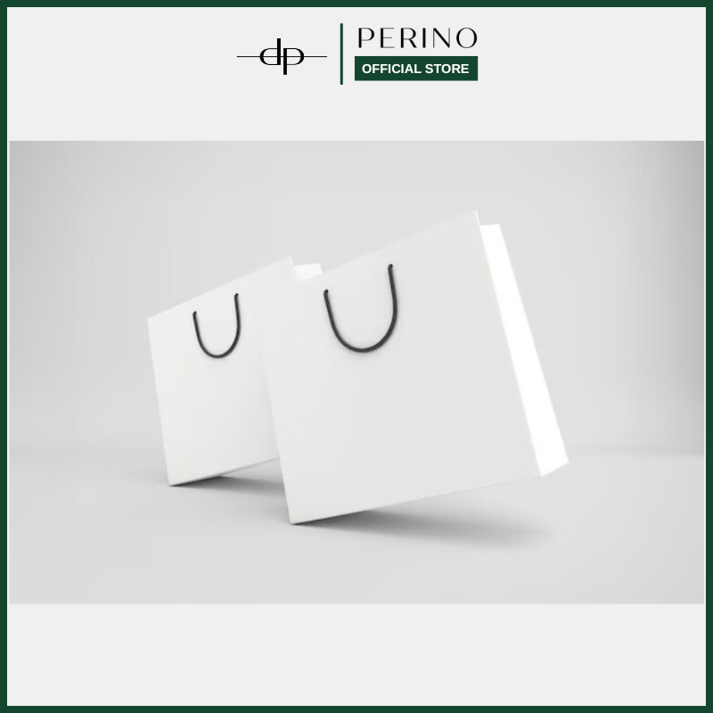 Túi giấy trắng PERINO dùng đựng hộp quà size 30cm x 20cm x 11cm