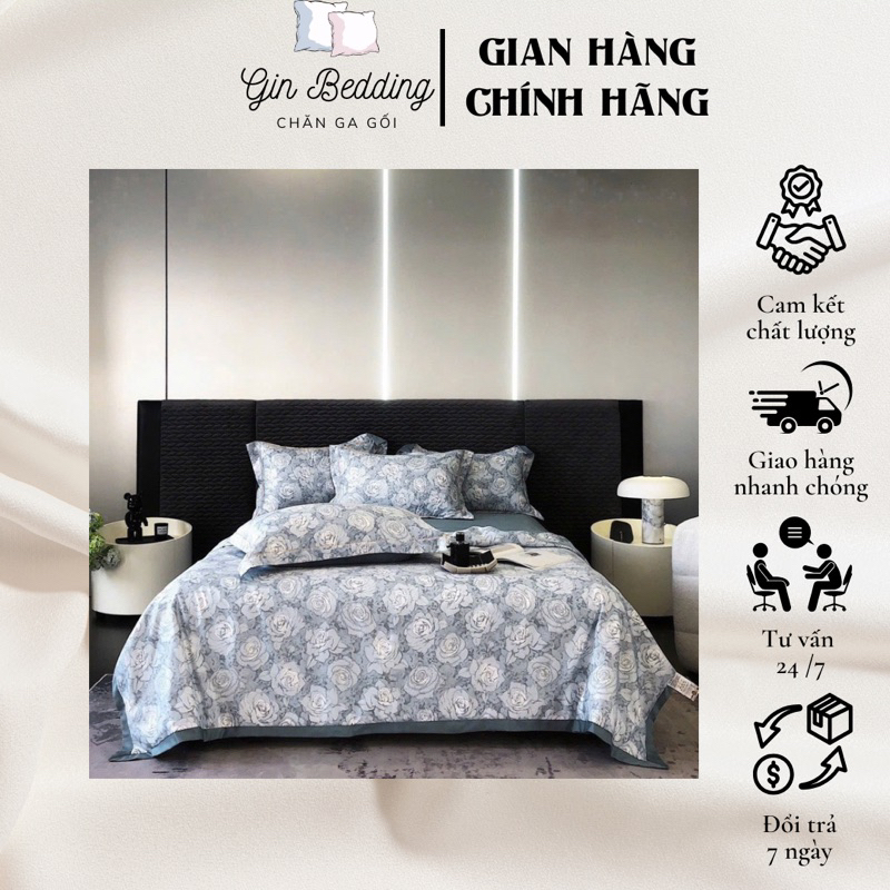 Bộ Chăn Ga Gối Lụa Thái 2025