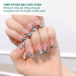 Gel vẽ đen, trắng Fengshangmei - Gel vẽ móng nổi chất đậm đặc chuyên dụng làm nail