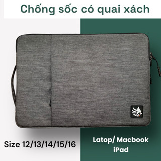 Túi chống sốc laptop,macbook ultrabook, ipad 2 ngăn lót nhung có quai xách đa năng size 12,13.3 Inch,14 Inch,15'6,16inch