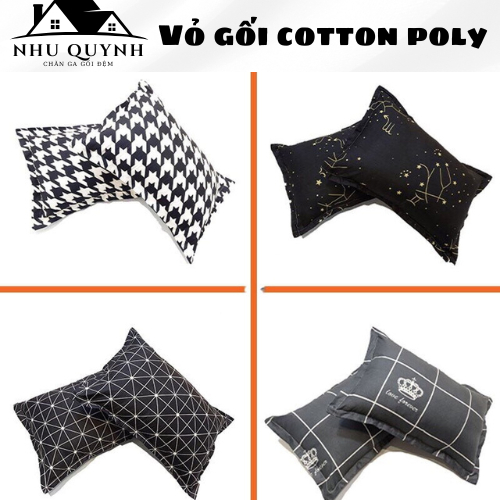 Áo gối nằm, vỏ gối đầu poly cotton Như Quỳnh bedding họa tiết đẹp kích thước 45x65 (cm)