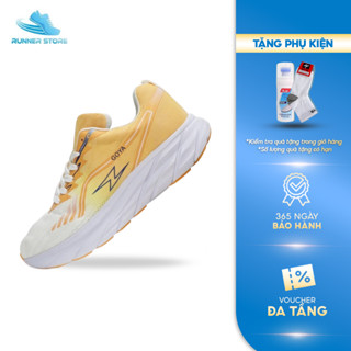  Giày thể thao chạy bộ nam nữ Goya Plus năm 2025 màu Trắng Vàng V1 - Siêu nhẹ & Êm ái 
