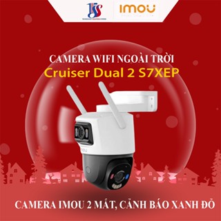 Camera wifi ngoài trời, Camera IMOU Cruiser Dual S7XEP hai mắt, xoay 360 độ, có màu đêm,đàm thoại 2 chiều, phát hiện AI