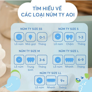 Núm Ty Aoi mẹ và bé đủ size - SS,S,M,L,LL