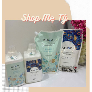   XANH  Nước giặt thuần chay Atono   Nước xả vải thuần chay Atono2 Hàn Quốc siêu an toàn cho bé từ 0m+ 