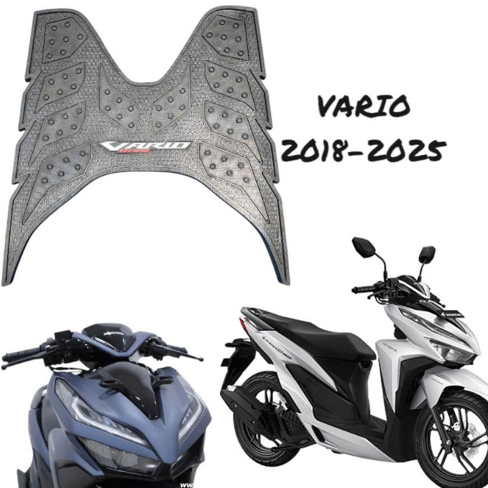thảm lót sàn vario 125/150cc đời 2018-2023 mẫu hoa văn vuông,thảm lót vario,gác chân trước vario,lót