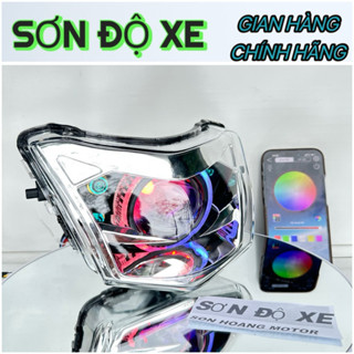 Bi Cầu Wave Độ Sẵn E11+ Và M10 V4 Mắt Quỷ Đổi Màu + Vòng 3D Đổi Màu - Vuốt Nanh Đẹp ( Bảo Hành 24 Tháng )