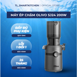 Máy Ép Chậm OLIVO SJ240 - Máy Ép Trái Cây, Rau Củ Kiệt Bã 98% - Làm Kem Hoa Quả - Dễ Vệ Sinh