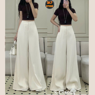   Ống 44cm và 33cm  Quần tây ống rộng nữ công sở Quần dài vải ống rộng chất gold hàn cao cấp 