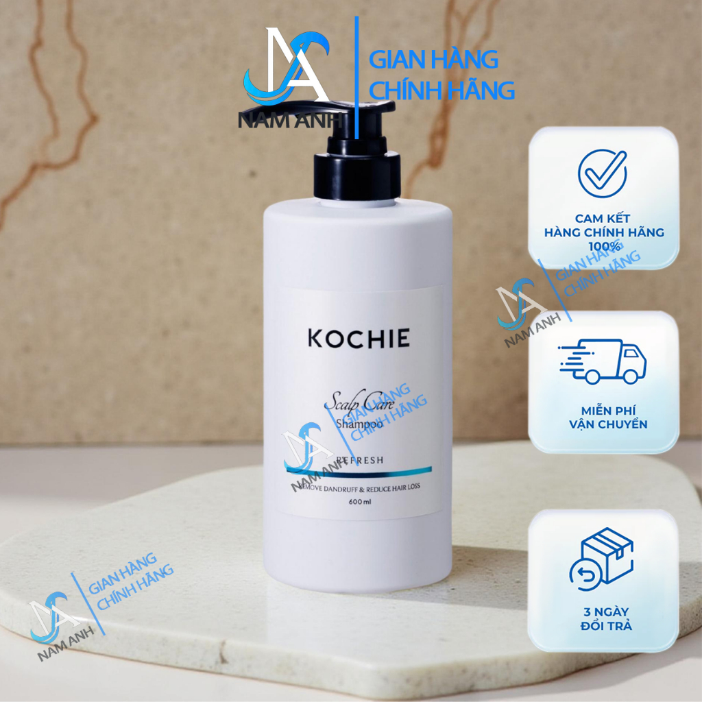 Cặp Dầu Gội Xả Kochie Nhật Bản giúp loại bỏ gàu ngăn rụng tóc không gây khô tóc 600 ML