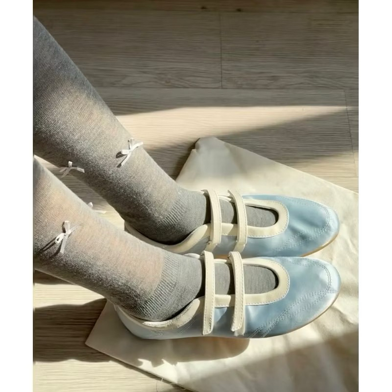 Giày Double Strap Pastel Ballet Flats ZARA 2025