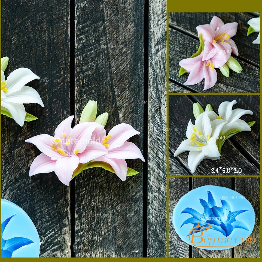 Khuôn silicon chùm hoa ly