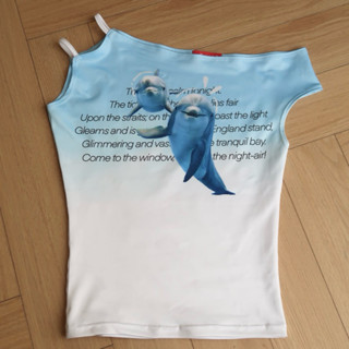  Áo lệch vai ERRORIST Dolphin Top 