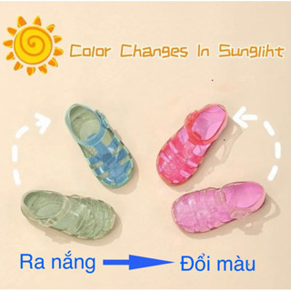  Sandal đổi màu cho bé Tiện ích xu thế - Dép quai hậu bé trai nhựa mềm cao cấp 