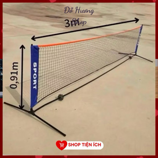 Lưới Pickleball mini 3M,Lưới tập Pickleball tại nhà, Combo Đầy đủ Khung Lưới Túi đựng