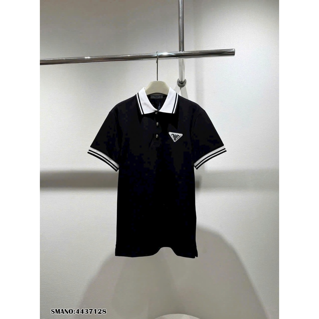 Áo Polo nam Parada 2 màu chất cotton họa tiết thêu tag logo new