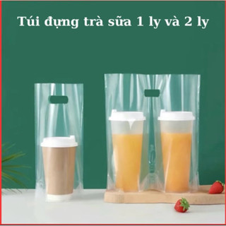 {1KG }Túi đựng cốc trà sữa 1ly ,2ly, túi T giá sỉ