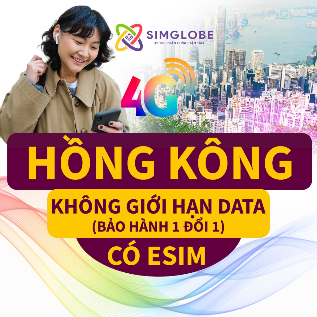 [BẢO HÀNH 1 ĐỔI 1] SIM DU LỊCH HỒNG KÔNG ( HONGKONG ) 3-30 NGÀY - KHÔNG CẦN KÍCH HOẠT - CÓ ESIM