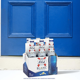 [TẶNG ĐỒ KHUI BIA] Combo 6 chai bia 1664 Blanc Nồng Độ 5% 330ml tặng kèm đồ khui bia màu ngẫu nhiên